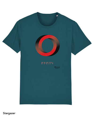T-shirt da Uomo con stampa Illusione cerchio - Infinity Maglia a Maniche Corte DREAMERS Brand