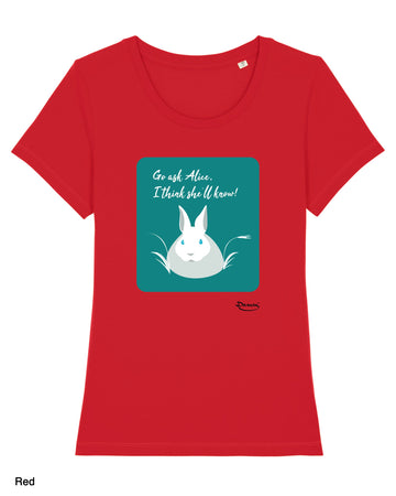 T-shirt da Donna con stampa "Alice" Maglia a Maniche Corte DREAMERS Brand Moda/Donna/Abbigliamento/T-shirt top e bluse/T-shirt Dreamers Abbigliamento - Potenza, Commerciovirtuoso.it