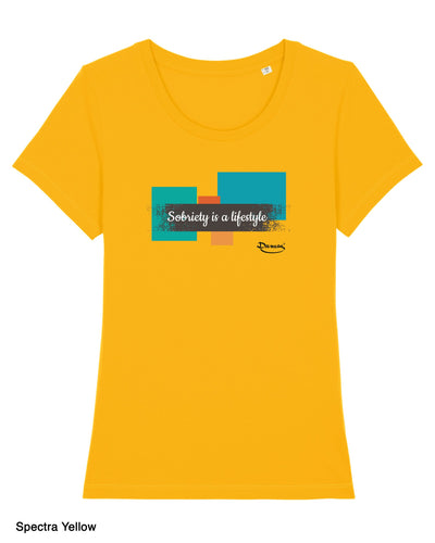 T-shirt da Donna con stampa Strip sobrietà - Sobriety Maglia a Maniche Corte DREAMERS Brand