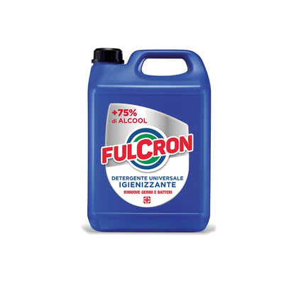 Detergente universale Fulcron igienizzante con 75 % di alcol per germi e batteri 5 lt Casa e cucina/Detergenti e prodotti per la pulizia/Detergenti per la casa/Detergenti multiuso La Zappa - Altamura, Commerciovirtuoso.it