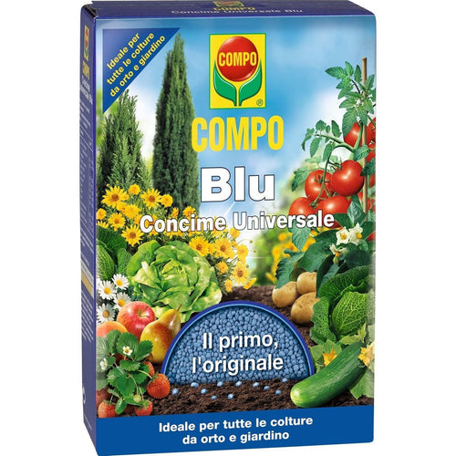 Concime Universale Blu per piante da orto e giardino granulare a lenta cessione 1 kg Giardino e giardinaggio/Giardinaggio/Fertilizzanti e concimi/Fertilizzanti multiuso La Zappa - Altamura, Commerciovirtuoso.it