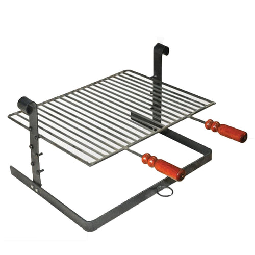 Bistecchiera per barbecue e camino griglia regolabile in ferro battuto Made in Italy Giardino e giardinaggio/Barbecue e picnic/Accessori per barbecue e affumicatori/Griglie per arrostire La Zappa - Altamura, Commerciovirtuoso.it