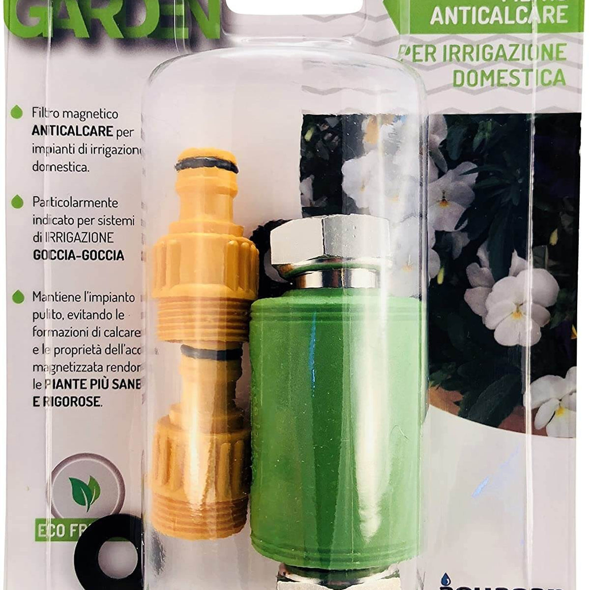 Aquasan Filtro Magnetico Anticalcare per Micro irrigazione, Verde 