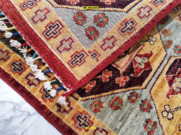 Tappeto Scendiletto Sultanabad Ziegler Afghanistan 97x52 - Lavorazione Artigianale, Nuovo, Colori Vegetali, Lana di Alta Qualit