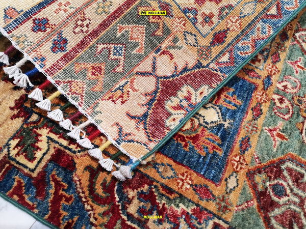 Tappeto Scendiletto Sultanabad Ziegler Afghanistan 94x63 - Lavorazione Artigianale, Nuovo, Colori Vegetali, Lana di Alta Qualità