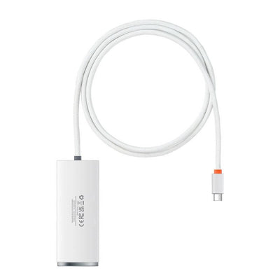 Baseus adapter HUB LiteUSB to 4x USB 3.0 / 1x USB-C 2,0m white Elettronica/Informatica/Accessori/USB Hub Ecoprice.it - Avellino, Commerciovirtuoso.it