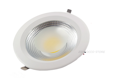Plafoniera 30W Faretto COB LED da Incasso Tondo 2400lm 220V Illuminazione/Illuminazione per interni/Luci da incasso Zencoccostore - Formia, Commerciovirtuoso.it