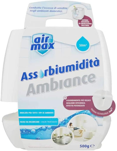 Assorbiumidita' Airmax Ambiance neutro 500 kit Airmax Salute e cura della persona/Pulizia e cura della casa/Assorbitore di umidità Scontolo.net - Potenza, Commerciovirtuoso.it