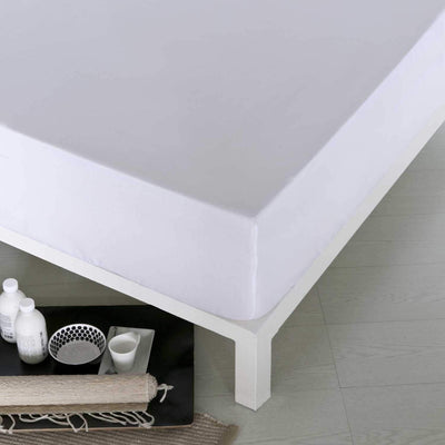 Lenzuolo con angoli bianco – Maxi lettino 70-80 cm