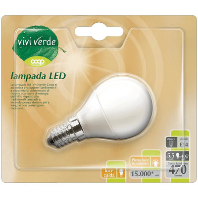 Lampadina LED COOP MINIGLOBO Attacco E14 350 Lumen Classe A+ Illuminazione/Lampadine/Lampadine a LED Scontolo.net - Potenza, Commerciovirtuoso.it