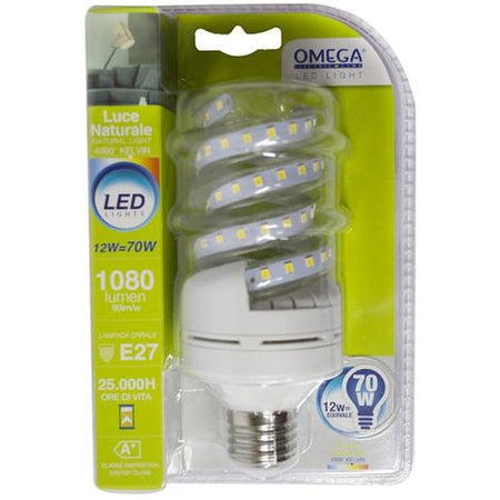 LAMPADA LED SPIRALINA 12W 75W 1080 LUMEN 4500 K E27 4 GIRI Illuminazione/Lampadine/Lampadine a LED Scontolo.net - Potenza, Commerciovirtuoso.it