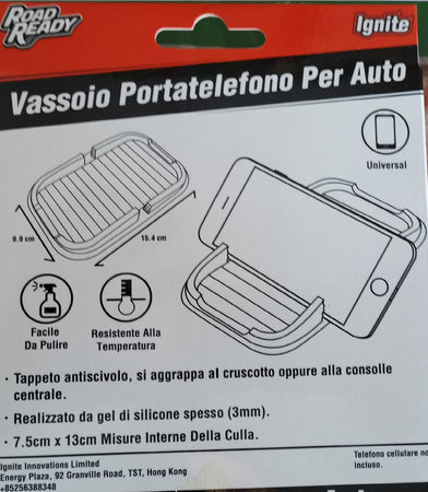 Supporto Tappetino universale da auto cruscotto Smartphone e Cellulari  15×10 cm 