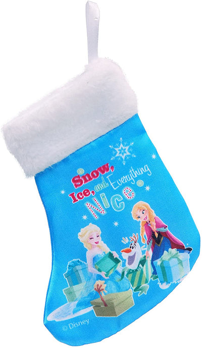 Mini Calza Natale Disney Frozen Blu Taglia S