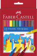 Pennarelli Faber-Castell Castello Standard punta fine, Astuccio cartone 12 colori