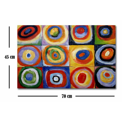 Canvas decorativa stampa Kandinsky Studio di colori 45 x 70 cm Casa e cucina/Decorazioni per interni/Arte/Poster e stampe Scontolo.net - Potenza, Commerciovirtuoso.it