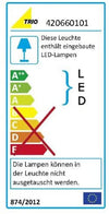 Luce LED Esterna in Alluminio, 6 W, 110 cm, Bianco [Classe di efficienza energetica A] Illuminazione/Illuminazione per esterni/Lampade da parete Scontolo.net - Potenza, Commerciovirtuoso.it