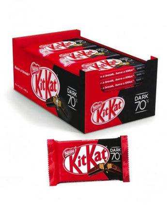 24 pezzi Kit Kat Dark 70% Nestlé 41,50 gr, confezione 24 pz merendine e barrette snack dolci Non solo caffè online - Albano Laziale, Commerciovirtuoso.it