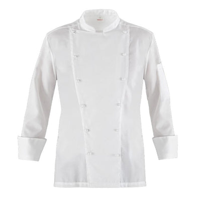 Giacca Unique Dante Bianco Giacca Cuoco Tessuto Piquet Moda/Abbigliamento specifico/Abbigliamento da lavoro e divise/Ristorazione/Giacche da chef Dresswork - Como, Commerciovirtuoso.it