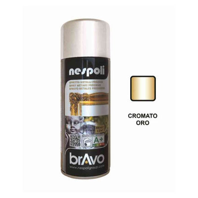 Smalto spray Nespoli Bravo oro bomboletta 400 ml