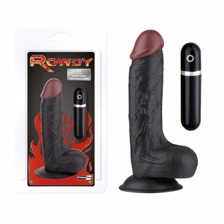10152 Rowdy Black 7,5" Salute e cura della persona/Erotismo e contraccezione/Sex toys/Dildo/Dildo realistici Kondorama - Martinsicuro, Commerciovirtuoso.it