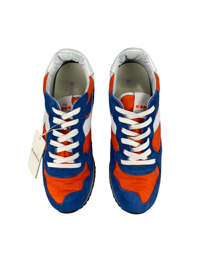 Scarpa uomo sportiva - Diadora Heritage  - Trident NY S.W - DK ORG/BLUE  - 157083 01 C5804 Moda/Uomo/Scarpe/Sneaker e scarpe sportive/Sneaker casual Couture - Sestu, Commerciovirtuoso.it