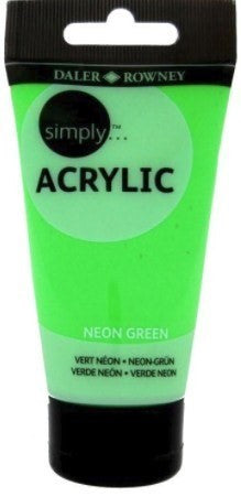 Daler Rowney Simply Acrylic Paint - 75 ml - Neon Green Nobrand