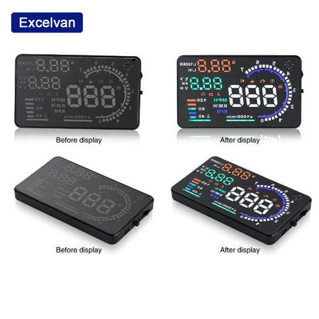 DISPLAY 5,5" OBD 2 OBDII PROIETTORE VELOCITà SUL PARABREZZA MPH KMH SPEEDOMETRO  Trade Shop italia - Napoli, Commerciovirtuoso.it