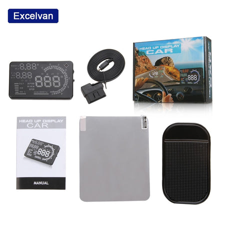 DISPLAY 5,5" OBD 2 OBDII PROIETTORE VELOCITà SUL PARABREZZA MPH KMH SPEEDOMETRO  Trade Shop italia - Napoli, Commerciovirtuoso.it