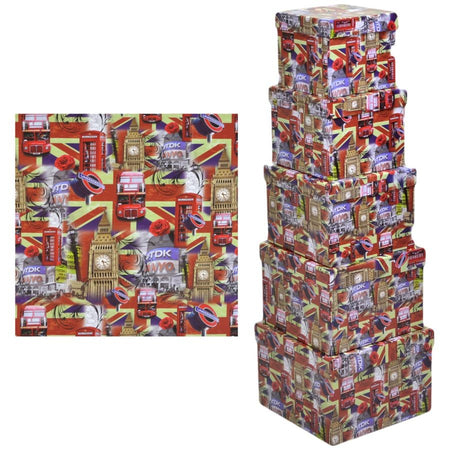 Scatola cartone 1-5 london quadra cm27,7x27,7h19,3 Vacchetti