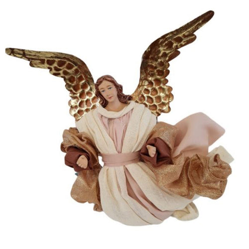 Angelo King ivory gold per presepe statuetta con vestiti in tessuto decorazione natalizia Casa e cucina/Decorazioni per interni/Addobbi e decorazioni per ricorrenze/Decorazioni natalizie/Punte albero di Natale MagiediNatale.it - Altamura, Commerciovirtuoso.it