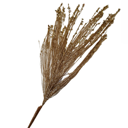 Ramo oro "Sparkler" decorazione per albero di Natale e corone H 45 cm Casa e cucina/Decorazioni per interni/Addobbi e decorazioni per ricorrenze/Decorazioni natalizie/Ghirlande e corone MagiediNatale.it - Altamura, Commerciovirtuoso.it