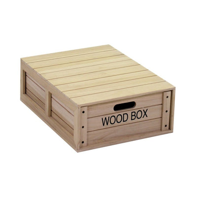 Scatola legno oxford con cassetto rettangolare cm50x39h18 Vacchetti
