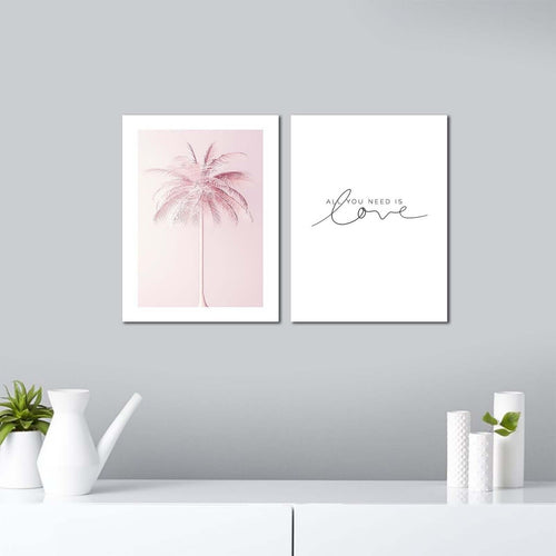 Alpha Wall Set di 2 quadri decorativi All you need is Love 30x40 cm Casa e cucina/Decorazioni per interni/Arte/Poster e stampe Scontolo.net - Potenza, Commerciovirtuoso.it