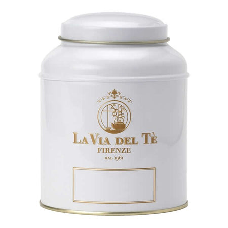 Barattolino "La Via del Tè" Bianco Alimentari e cura della casa/Caffè tè e bevande/Tè e tisane/Tè in confezione regalo MariTea bottega del Tè - Lodi, Commerciovirtuoso.it