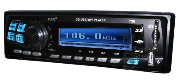 Stereo Autoradio Auto Camper Radio Fm Mp3 Porta Usb Slot Sd Lcd Dax730 Mp3  45w - commercioVirtuoso.it