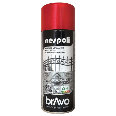 Nespoli Bomboletta Spray Aerosol Rosso Effetto Metallizzato 400ml