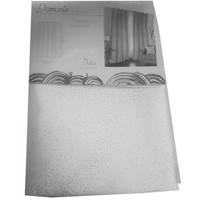 TENDA BIANCA GLITTER DIAMANTE 140X280CM A PANNELLO CON 8 ANELLI PER ARREDO Casa e cucina/Tessili per la casa/Decorazioni per finestre/Tende classiche e drappeggi/Tende a pannello Trade Shop italia - Napoli, Commerciovirtuoso.it