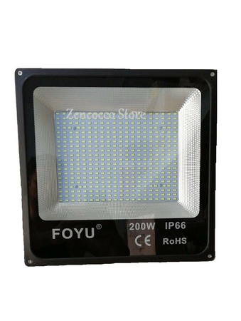 200W Faro Slim smd 400 LED 12000lm Luce Fredda 6400k Esterno IP66 Illuminazione/Illuminazione per esterni/Proiettori Zencoccostore - Formia, Commerciovirtuoso.it