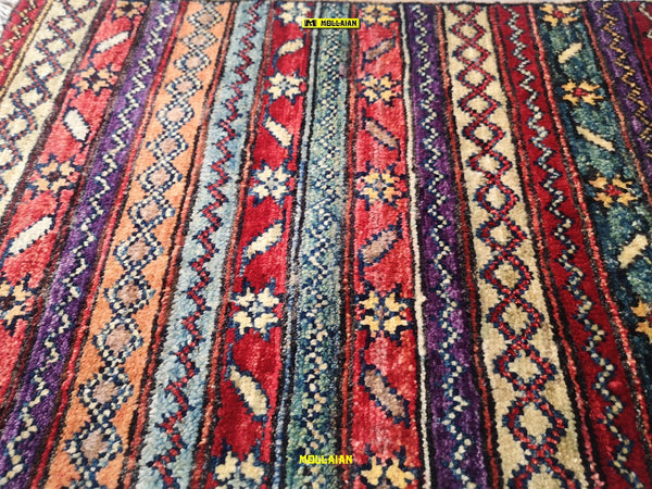 Tappeto Scendiletto Mini Sultanabad Ziegler - Autentico Capolavoro Afghanistan 60x40 Multicolore