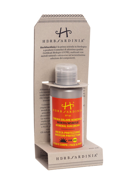 Herb Sardinia Crema Solare Minerale Media Protezione Mirto 100 ml