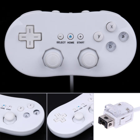 Controller Classico Per Nintendo Wii Joypad Telecomando Bianco Joystick  Console - commercioVirtuoso.it
