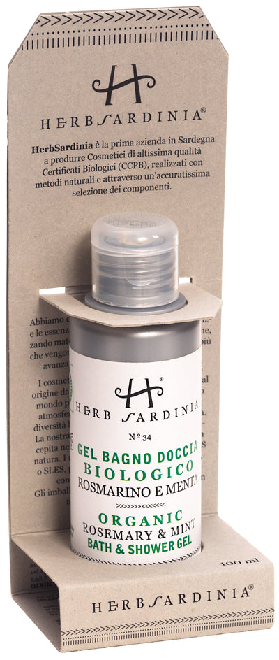 Travel Pack Shampoo e Gel Bagno Doccia Rosmarino e Menta 100 ml Herb Sardinia