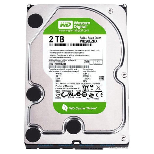 HARD DISK INTERNO WESTERN DIGITAL CAVIAR GREEN 2TB 3,5 INTELLIPOWER 64MB SATA3  Trade Shop italia - Napoli, Commerciovirtuoso.it