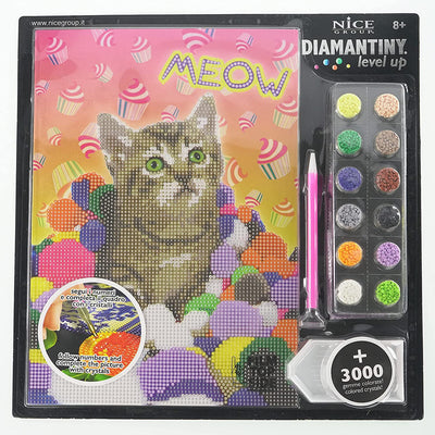 DIAMANTINY 96101 Level Up Diamond Painting Kit PETS - Meow Giochi e giocattoli/Attività creative/Kit per il fai da te/Kit di pittura Scontolo.net - Potenza, Commerciovirtuoso.it