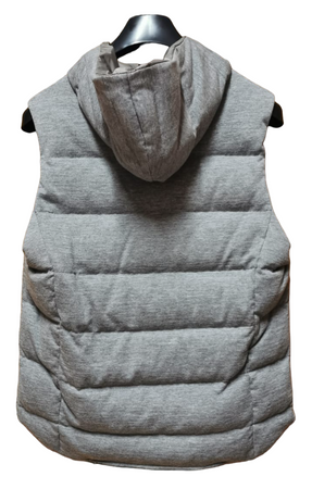 Smanicato uomo in lana con cappuccio  - La Fileria - colore  grigio - 57102/14513 Moda/Uomo/Abbigliamento/Abiti e giacche/Gilet Couture - Sestu, Commerciovirtuoso.it