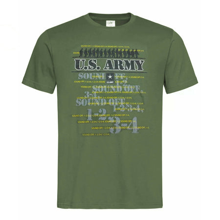 T-Shirt Uomo Us Army 041 Maglietta in Cotone a Manica Corta Verde Girocollo Sport e tempo libero/Fan Shop/Abbigliamento/T-Shirt Il Distintivo - Pesaro, Commerciovirtuoso.it