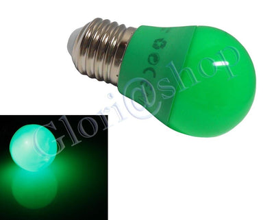 Lampadina Led Luce Verde 4w Lampada . Sfera Luci Colori Lampadine Decorazioni E27 Each