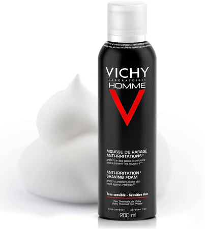 Vichy Homme Schiuma Barba 200 Ml Gel Mousse Da Barba Anti-Irritazione per  Pelli Sensibili Vitamina C - commercioVirtuoso.it