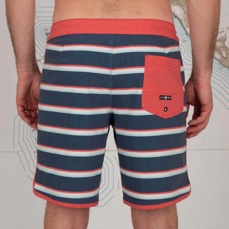 Boardshort Salty Crew Beachbreak Oxford Costume Uomo Blu Rosso a Righe Moda/Uomo/Abbigliamento/Mare e piscina/Pantaloncini e calzoncini Snotshop - Roma, Commerciovirtuoso.it