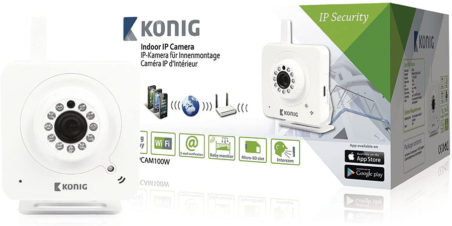 König SAS-IPCAM100W Videocamera IP da Interni, Bianco Fai da te/Sicurezza e protezione/Sistemi di sicurezza domestica/Kit video per la sicurezza domestica/Videocamere di sorveglianza/Dom camera Scontolo.net - Potenza, Commerciovirtuoso.it